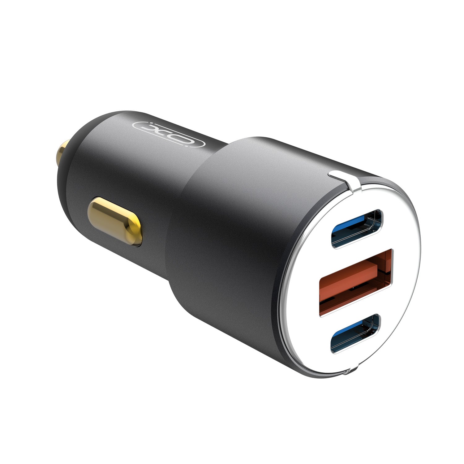 Auto Ladegerät 45W, Zigarettenanzünder USB Auto Ladegerät mit iPhone 15 & Typ-C Kabel, Zigarettenanzünder Stecker Adapter Retractable Car Charger Kompatibel mit iPhone Samsung Xiaomi