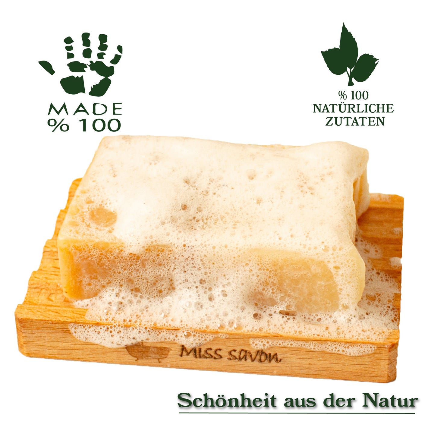 Miss Savon Naturseife Handgemachte Ziegenmilch Seife 100% Natürlich Körperseife Duschseife Handseife Geschenk