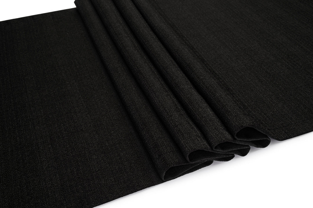 Miss Savon Tischläufer - Modern hochwertige Tischdecke pflegeleicht Tischtuch für Essticsh Tischdecken abwaschbar 45 x 160 cm (45 x 160 cm, Schwarz)