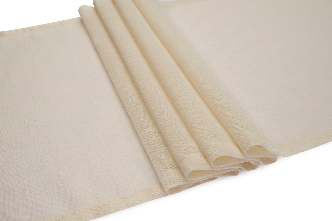 Miss Savon Tischläufer - Modern Tischläufer pflegeleicht Tischtuch für Essticsh Tischdecke abwaschbar 40 x 160 cm, Beige